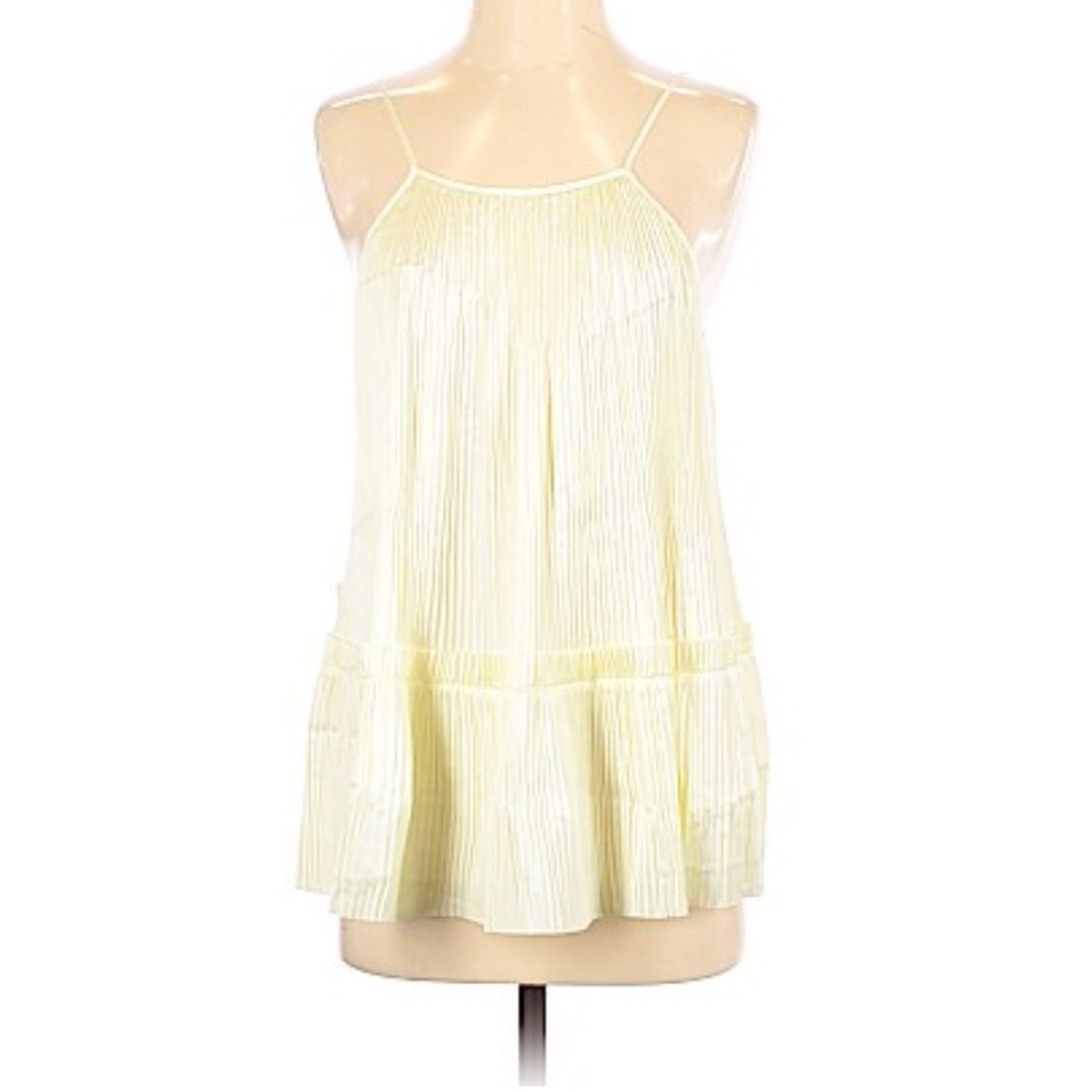 Lewit Natural Pleated Swing Tank Top
